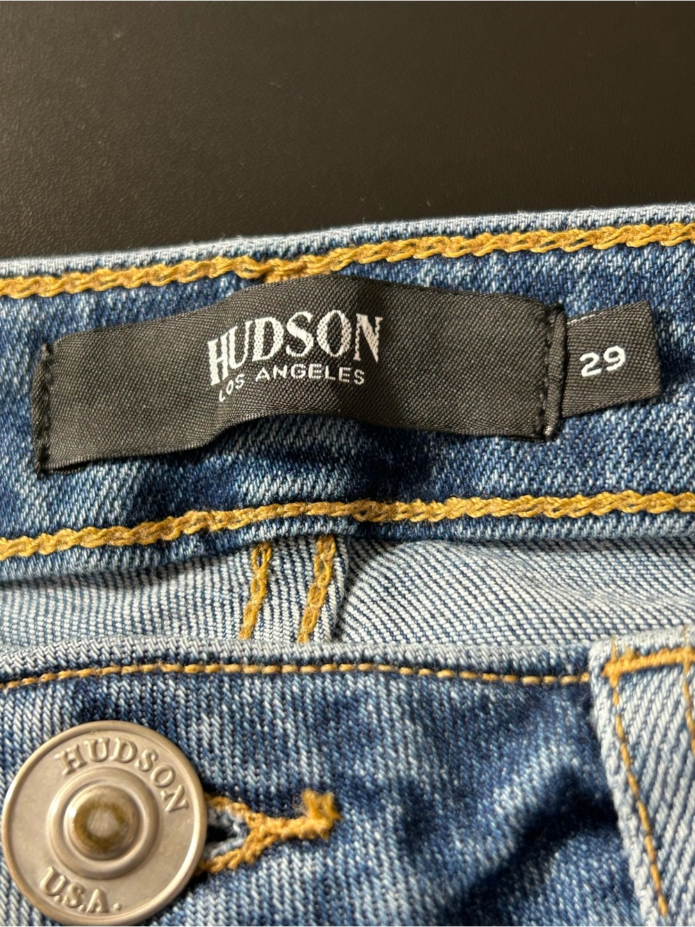 Hudson Jeans Holly Flare High Rise Distressed Denim Size 29 - Picture 3 of 6